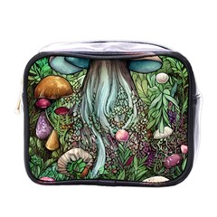 Craft Mushroom Mini Toiletries Bag (one Side) by GardenOfOphir