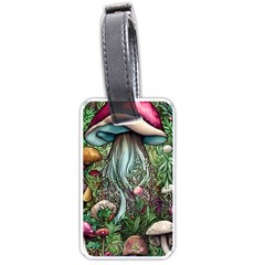 Craft Mushroom Luggage Tag (one Side) by GardenOfOphir