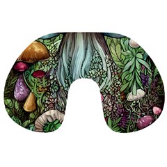 Craft Mushroom Travel Neck Pillow by GardenOfOphir