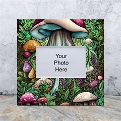 Craft Mushroom White Box Photo Frame 4  X 6  by GardenOfOphir