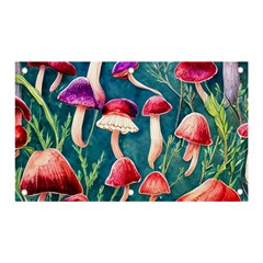 Forest Mushroom Banner And Sign 5  X 3  by GardenOfOphir