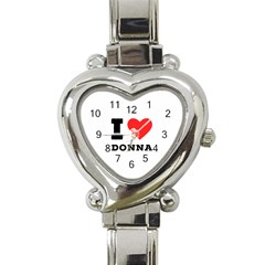 I Love Donna Heart Italian Charm Watch by ilovewhateva