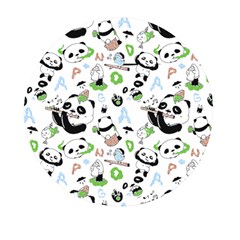 Giant Panda Bear Pattern Mini Round Pill Box (pack Of 5) by Jancukart