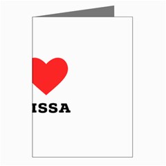 I Love Melissa Greeting Cards (pkg Of 8) by ilovewhateva