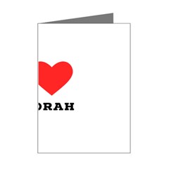 I Love Deborah Mini Greeting Card by ilovewhateva