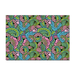 Background Texture Paisley Pattern Sticker A4 (100 Pack) by Jancukart