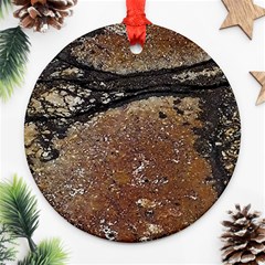 Rustic Charm Abstract Print Ornament (round) by dflcprintsclothing