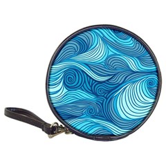 Ocean Waves Sea Abstract Pattern Water Blue Classic 20-cd Wallets by Pakemis