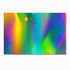 Liquid Shapes - Fluid Arts - Watercolor - Abstract Backgrounds Postcard 4 x 6  (pkg Of 10) by GardenOfOphir