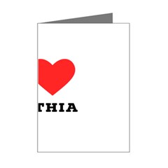 I Love Cynthia Mini Greeting Card by ilovewhateva