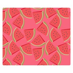 Watermelon Background Watermelon Wallpaper Premium Plush Fleece Blanket (small) by Wegoenart