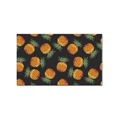 Pineapple Background Pineapple Pattern Sticker (rectangular) by Wegoenart