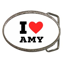 I Love Amy Belt Buckles by ilovewhateva