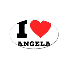 I Love Angela  Sticker (oval) by ilovewhateva