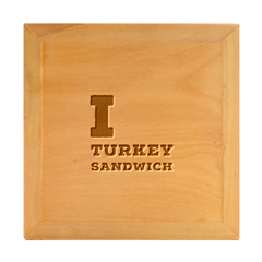 I Love Turkey Sandwich Wood Photo Frame Cube by ilovewhateva