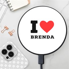 I Love Brenda Wireless Fast Charger(black) by ilovewhateva