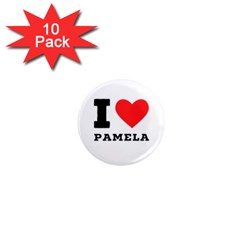 I Love Pamela 1  Mini Magnet (10 Pack)  by ilovewhateva