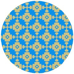 Pattern 7 Wooden Puzzle Round by GardenOfOphir