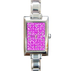 Pattern 8 Rectangle Italian Charm Watch by GardenOfOphir