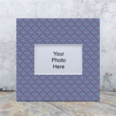 Blue Diamonds White Box Photo Frame 4  X 6  by Sparkle