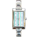 Pattern 43 Rectangle Italian Charm Watch Front