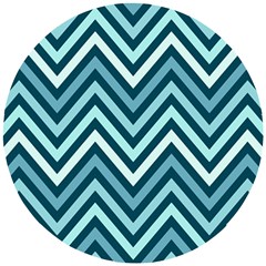 Chevron Vi Wooden Puzzle Round by GardenOfOphir