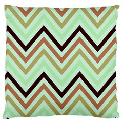 Chevron Iii Large Cushion Case (one Side) by GardenOfOphir