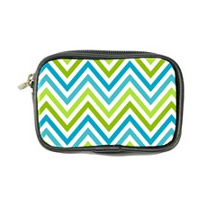 Green Chevron Coin Purse by GardenOfOphir