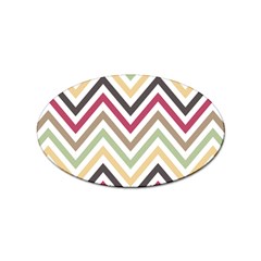 Colorful Chevron Sticker Oval (10 Pack) by GardenOfOphir