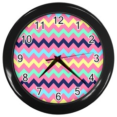 Pattern 114 Wall Clock (black) by GardenOfOphir