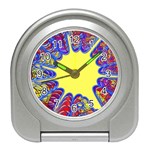 Explosion Big Bang Colour Structure Travel Alarm Clock Front