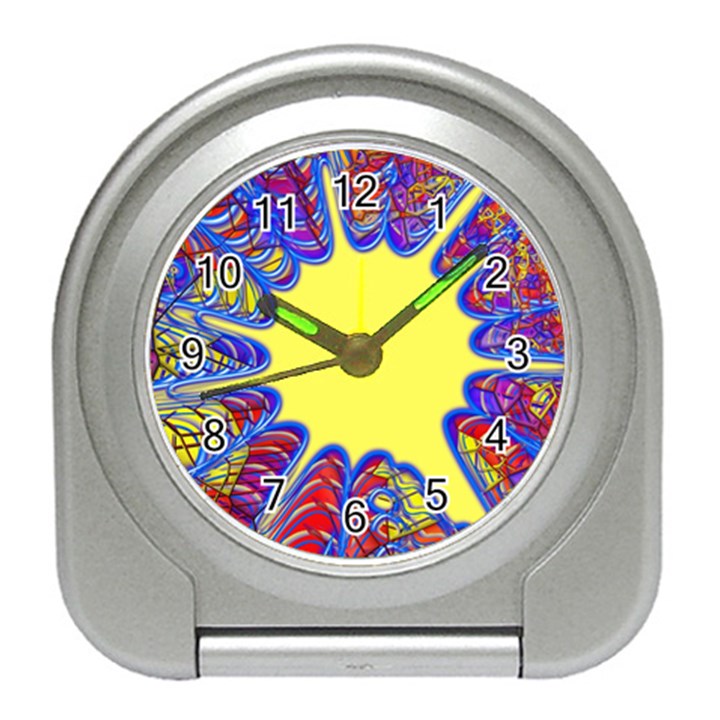 Explosion Big Bang Colour Structure Travel Alarm Clock