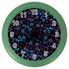 Artificial Intelligence Network Color Wall Clock by Semog4