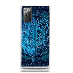 Artificial Intelligence Network Blue Art Samsung Galaxy Note 20 Tpu Uv Case by Semog4