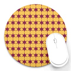 Pattern 141 Round Mousepad by GardenOfOphir