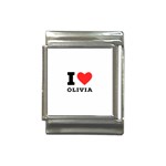 I love olivia Italian Charm (13mm) Front