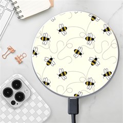 Insects Bees Digital Paper Wireless Fast Charger(white) by Semog4