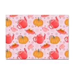 Pumpkin Tea Cup Pie Dessert Sticker A4 (100 Pack) by Semog4