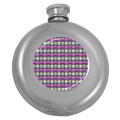 Pattern 212 Round Hip Flask (5 Oz) by GardenOfOphir