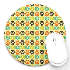 Pattern 220 Round Mousepad by GardenOfOphir