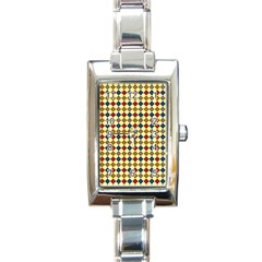 Pattern 249 Rectangle Italian Charm Watch by GardenOfOphir