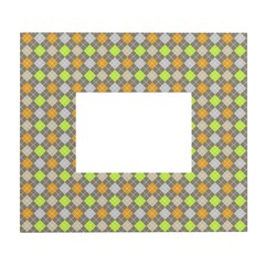 Pattern 253 White Wall Photo Frame 5  X 7  by GardenOfOphir