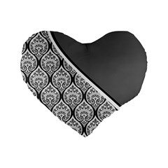 Pattern 287 Standard 16  Premium Flano Heart Shape Cushions by GardenOfOphir