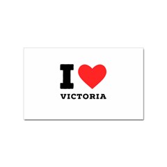 I Love Victoria Sticker Rectangular (100 Pack) by ilovewhateva