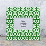 Green Pretzel Illustrations Pattern White Box Photo Frame 4  x 6  Front