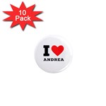 i love andrea 1  Mini Magnet (10 pack)  Front