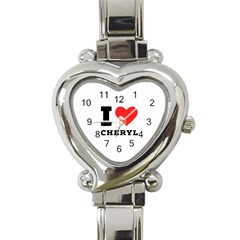 I Love Cheryl Heart Italian Charm Watch by ilovewhateva