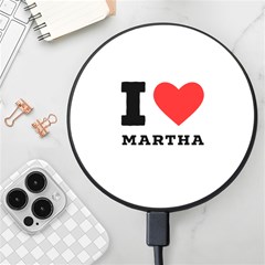 I Love Martha Wireless Fast Charger(black) by ilovewhateva