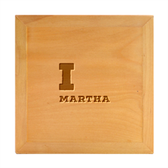 I Love Martha Wood Photo Frame Cube by ilovewhateva