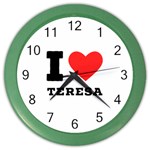 I love teresa Color Wall Clock Front